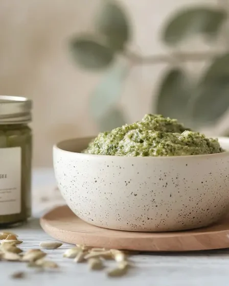 recette Pâtes au pesto et collagène