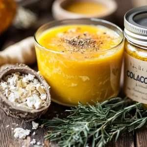 recette Soupe de courge et collag&egrave;ne