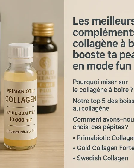 Les meilleurs compléments de collagène à boire