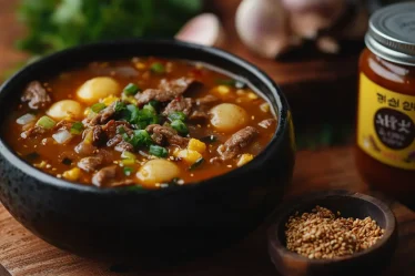 recette Bouillon coréen Seolleongtang à base d’os de bœuf