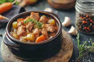 recette Joues de porc mijotées aux légumes d’hiver