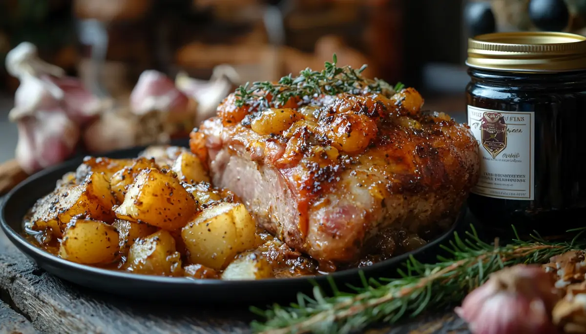recette Queue de cochon confite et pommes de terre fondantes