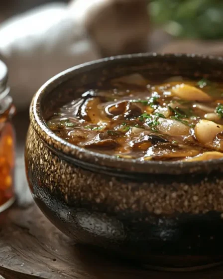 recette Soupe asiatique aux os de porc et champignons shiitake