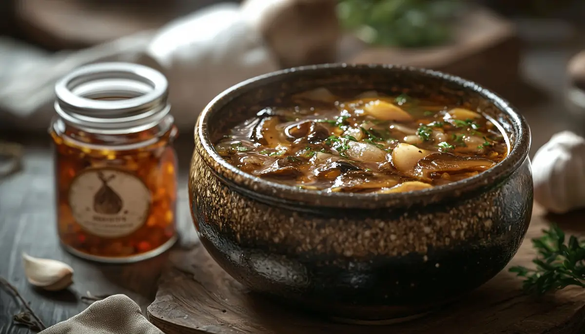 recette Soupe asiatique aux os de porc et champignons shiitake
