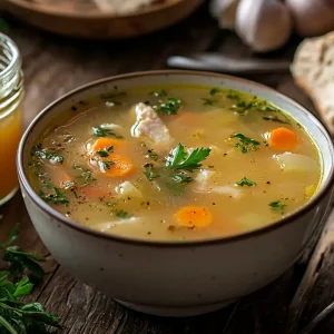 recette Soupe de carcasse de poule et légumes anciens