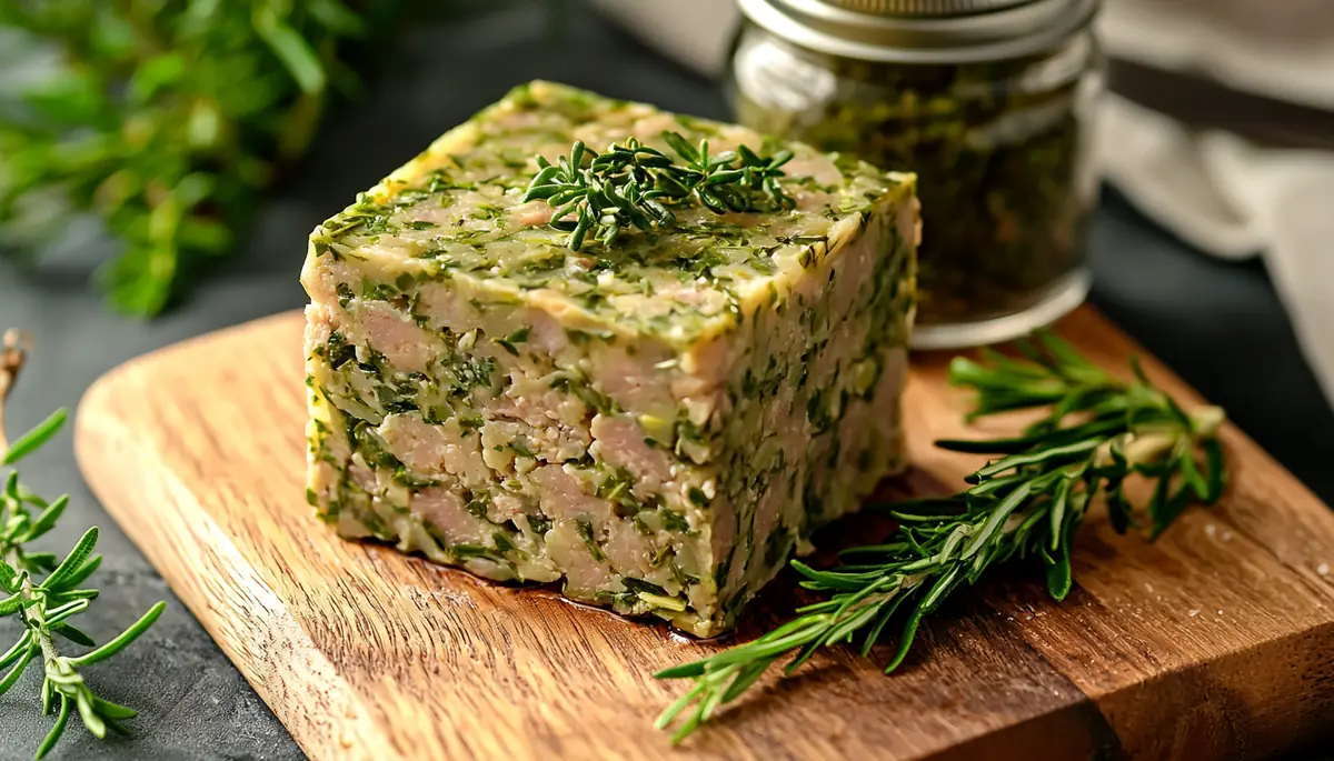recette Terrine de pieds de porc aux herbes fraîches