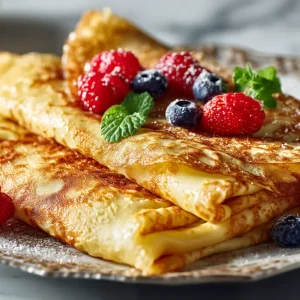 recette Crêpes protéinées à la vanille, enrichies au collagène