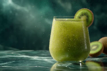 smoothie kiwi, épinard et citron vert