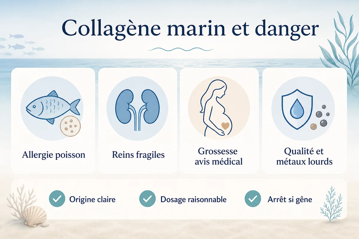 Infographie sur le danger du collag&egrave;ne marin et les pr&eacute;cautions utiles