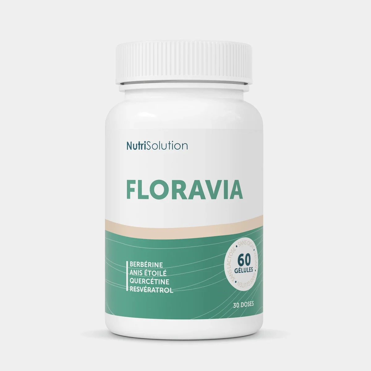 Flacon officiel Floravia NutriSolution de 60 gélules